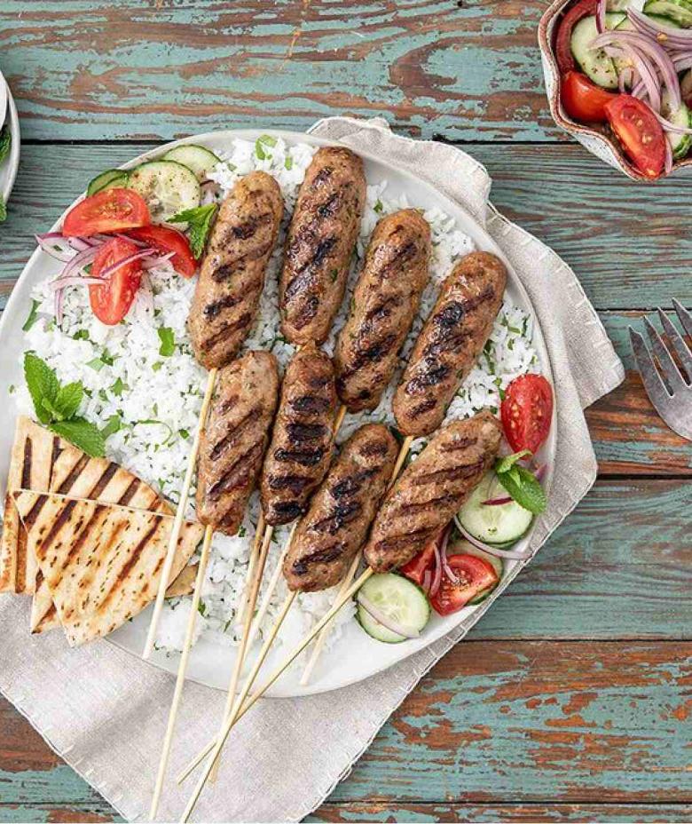 Greek Ground Turkey Kabobs