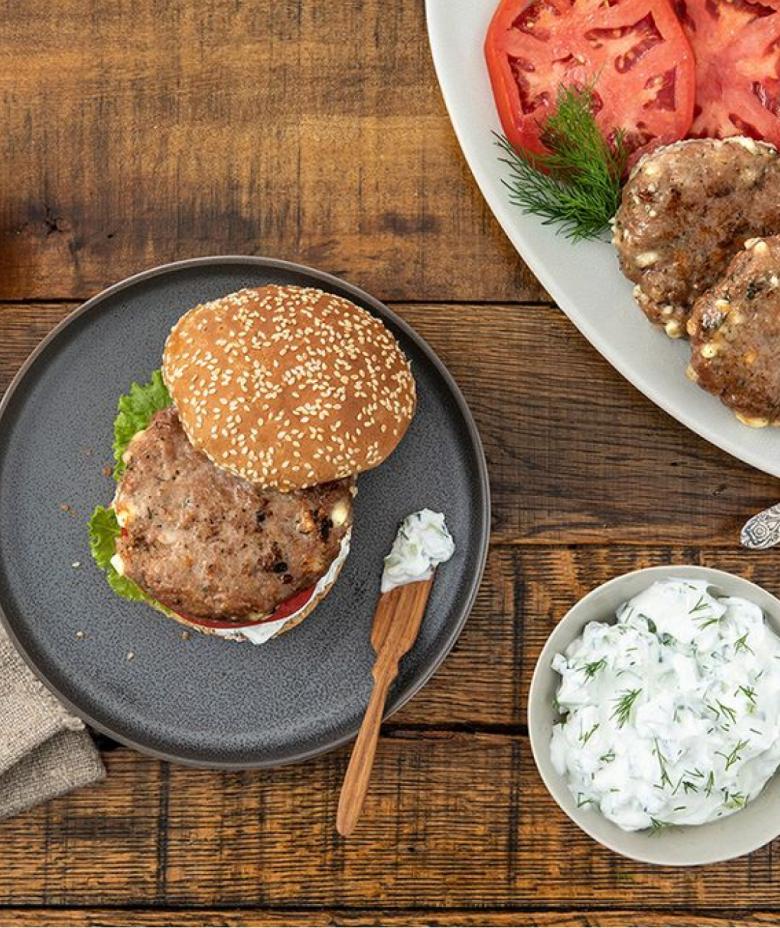 Mediterranean Turkey Burger