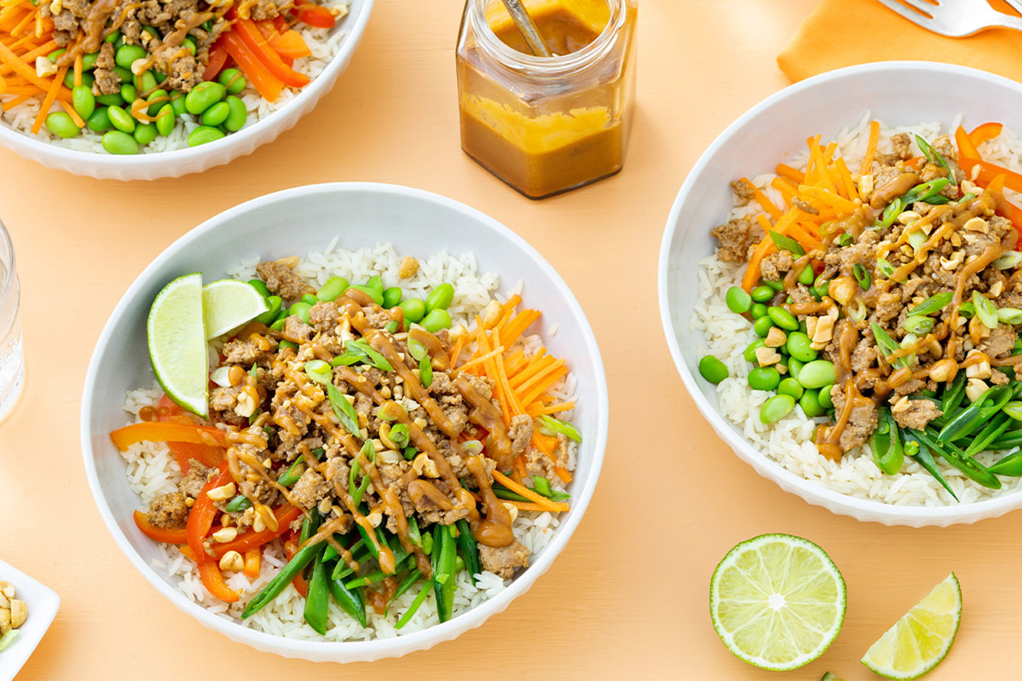 Thai Turkey Grain Bowls