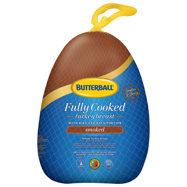 Fully Cooked Smoked Whole Turkey Breast Butterball