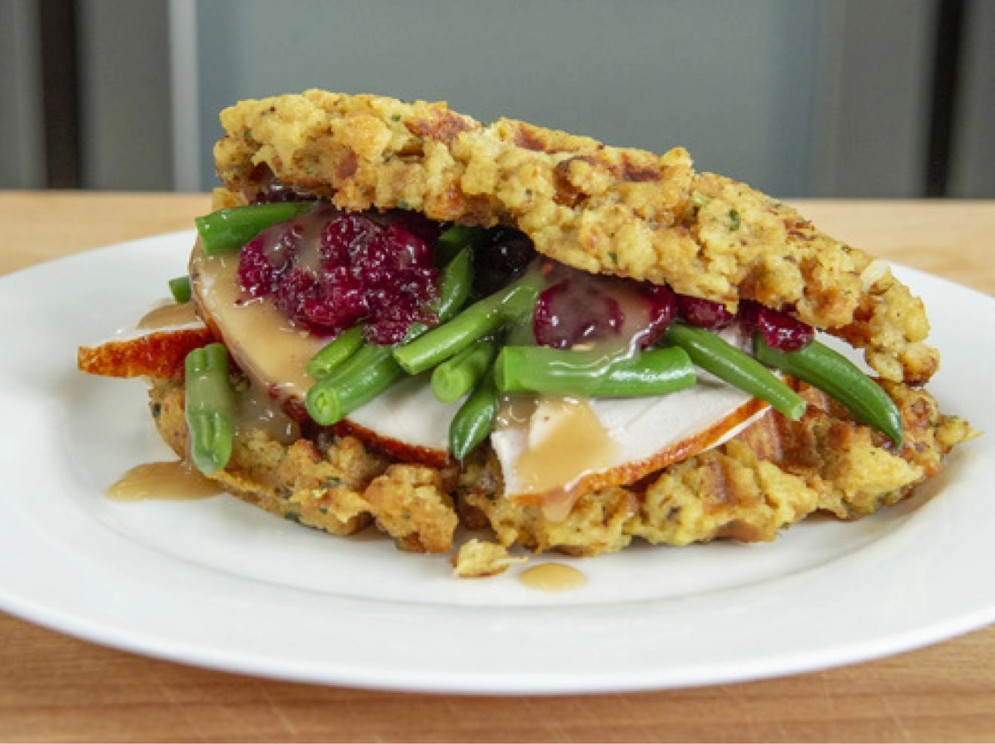 Image of Stuffing Waffle Sandwich