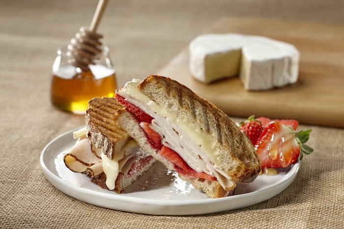 Image of Butterball Thanksgiving Turkey Brie and Strawberries Panini