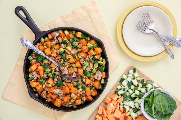 Image of Ground Turkey-Zucchini Skillet