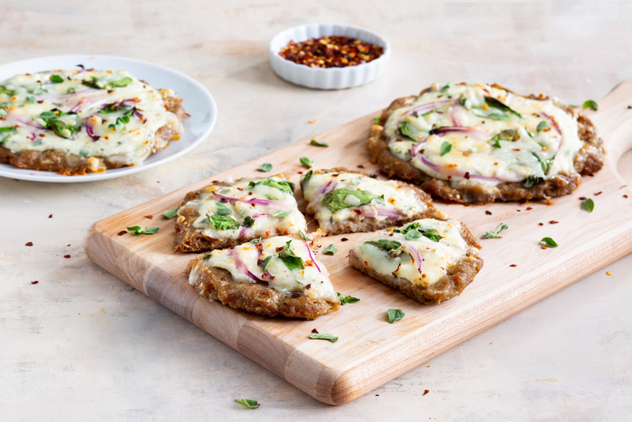 Image of Spinach-Ricotta Turkey Crust Pizzas
