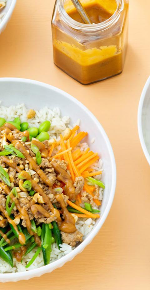 Thai Turkey Grain Bowls