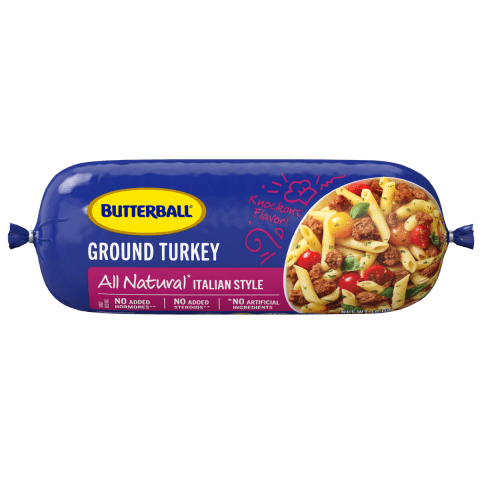 Fresh All Natural* Italian-Seasoned Ground Turkey Roll