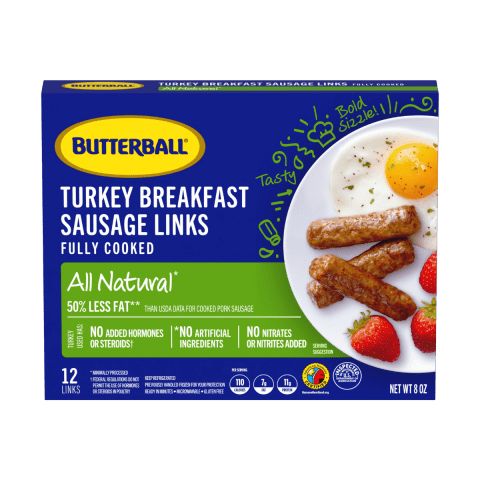 Butterball Frozen Fully Cooked Turkey Breakfast Sausage Links