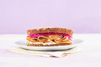 Image of Roasted Turkey Sandwich with Pickled Red Cabbage