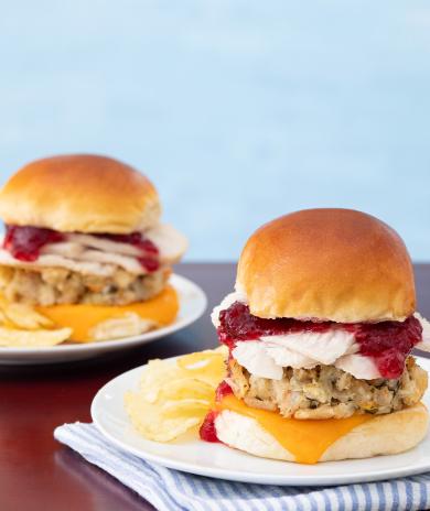 Image of Easy Thanksgiving Leftover Turkey Sliders