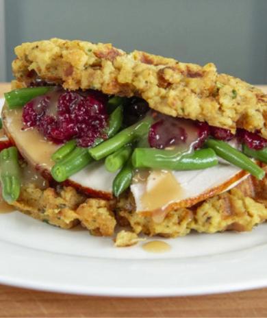 Image of Stuffing Waffle Sandwich