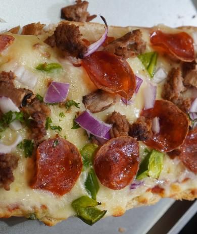 Supreme Pizza Garlic Bread
