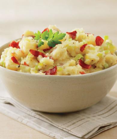 Image of Asiago Whipped Potatoes with Turkey Bacon