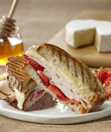 Image of Butterball Thanksgiving Turkey Brie and Strawberries Panini