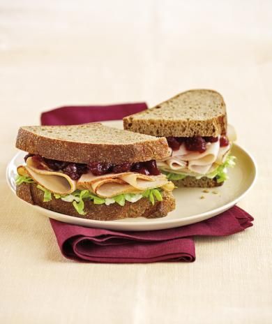 Image of Cranberry Thanksgiving Turkey Sandwich