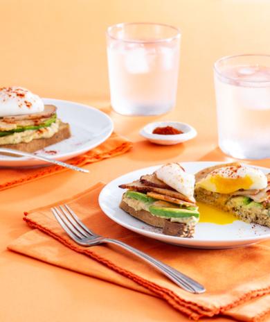 Image of Crispy Turkey Hummus Toast
