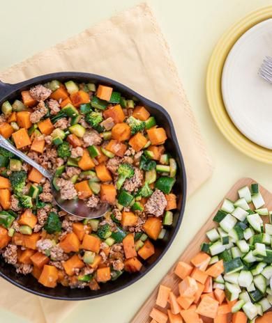 Image of Ground Turkey-Zucchini Skillet