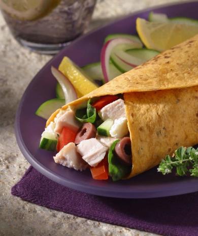 Image of Mediterranean Turkey Wraps