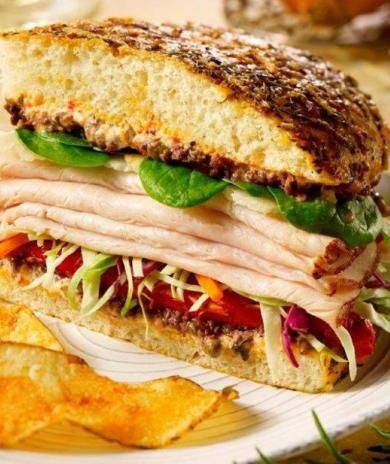 Image of Roast Turkey and Manchego Cheese Sandwich