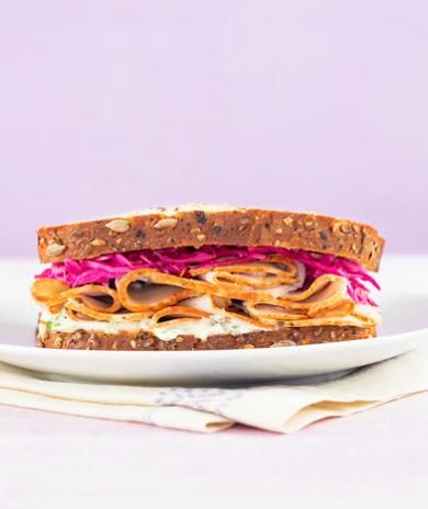 Image of Roasted Turkey Sandwich with Pickled Red Cabbage