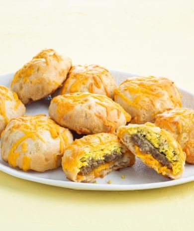 Image of Sausage, Egg and Cheese-Stuffed Biscuits