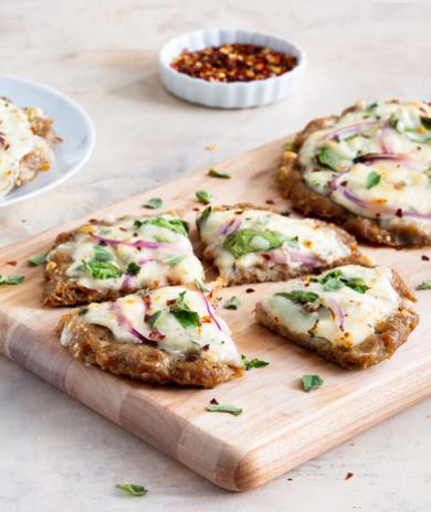 Image of Spinach-Ricotta Turkey Crust Pizzas