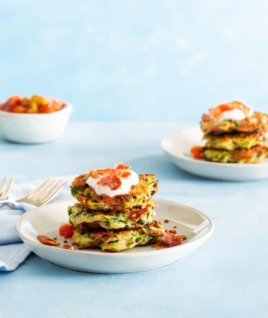 Image of Turkey Bacon Zucchini Fritters
