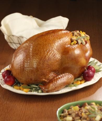 Image of Turkey with Wine-Simmered Fruit Stuffing