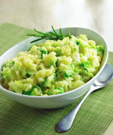 Image of Whipped Potatoes with Shredded Savoy Cabbage