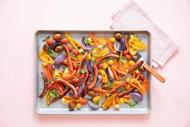 Image of One-Pan Smoked Turkey Sausage Dinner