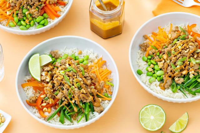 Thai Turkey Grain Bowls