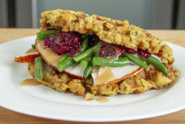 Image of Stuffing Waffle Sandwich