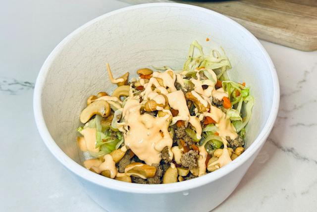 Image of Emily's Egg Roll in a Bowl.