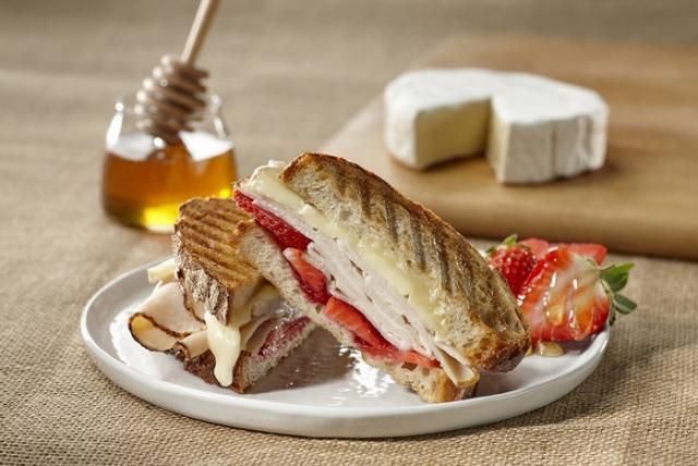 Image of Butterball Thanksgiving Turkey Brie and Strawberries Panini