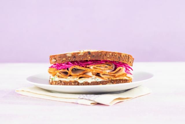 Image of Roasted Turkey Sandwich with Pickled Red Cabbage