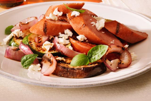 Image of Smoked Sausage with Mediterranean-Style Vegetables