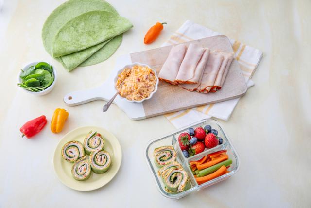 Image of Turkey & Cheese Pinwheel Sandwiches