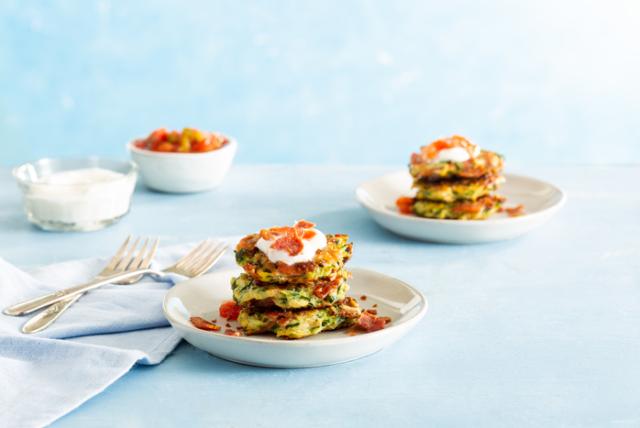 Image of Turkey Bacon Zucchini Fritters