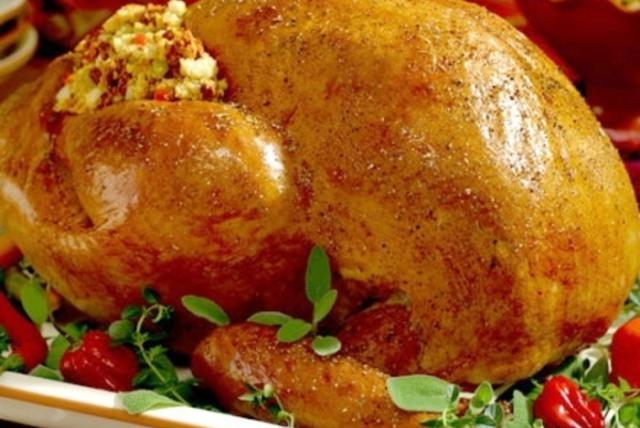 Image of Turkey with Chorizo Cornbread Stuffing